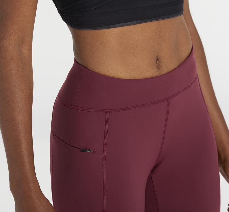 Hoka Australia One One Performance Crop Tight - Womens Pants Brown - SQOMN-8506